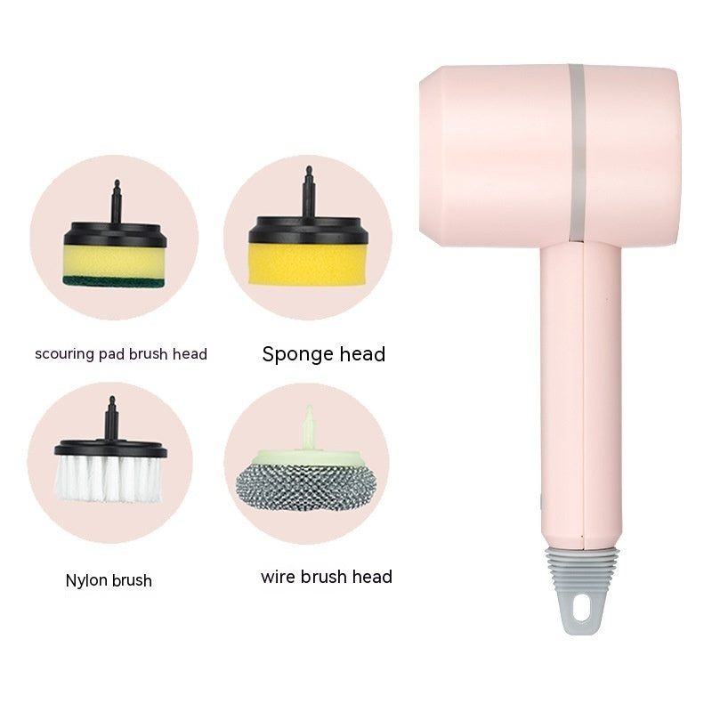 Electric Dishwashing Brush ⚡ – USB Rechargeable, Automatic Kitchen & Tile Cleaner 🧼✨