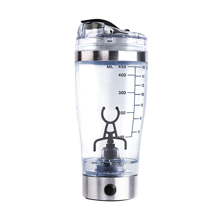 USB Rechargeable Electric Protein Shake Bottle – Effortless Mixing for Fitness, Sports, Coffee, & More!