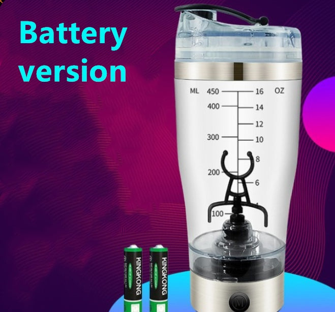 USB Rechargeable Electric Protein Shake Bottle – Effortless Mixing for Fitness, Sports, Coffee, & More!