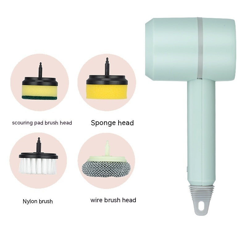 Electric Dishwashing Brush ⚡ – USB Rechargeable, Automatic Kitchen & Tile Cleaner 🧼✨