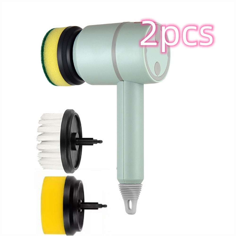 Electric Dishwashing Brush ⚡ – USB Rechargeable, Automatic Kitchen & Tile Cleaner 🧼✨